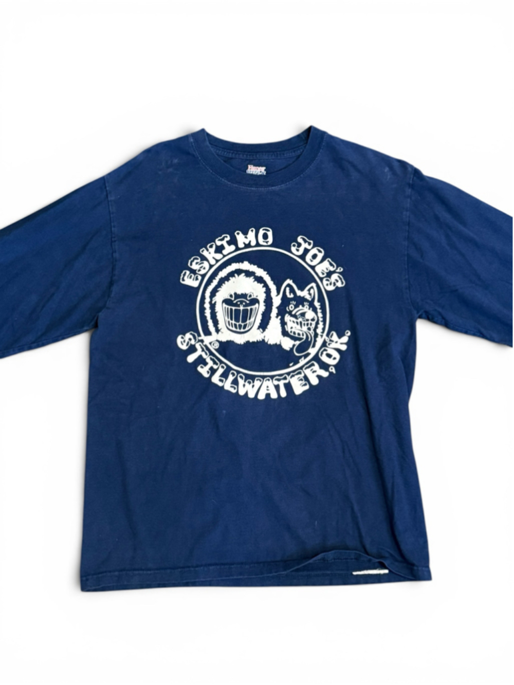 Eskimo Joe’s Stillwater OK Jumpin’ Little Juke Joint Long Sleeve Tee Blue M - Picture 3 of 8